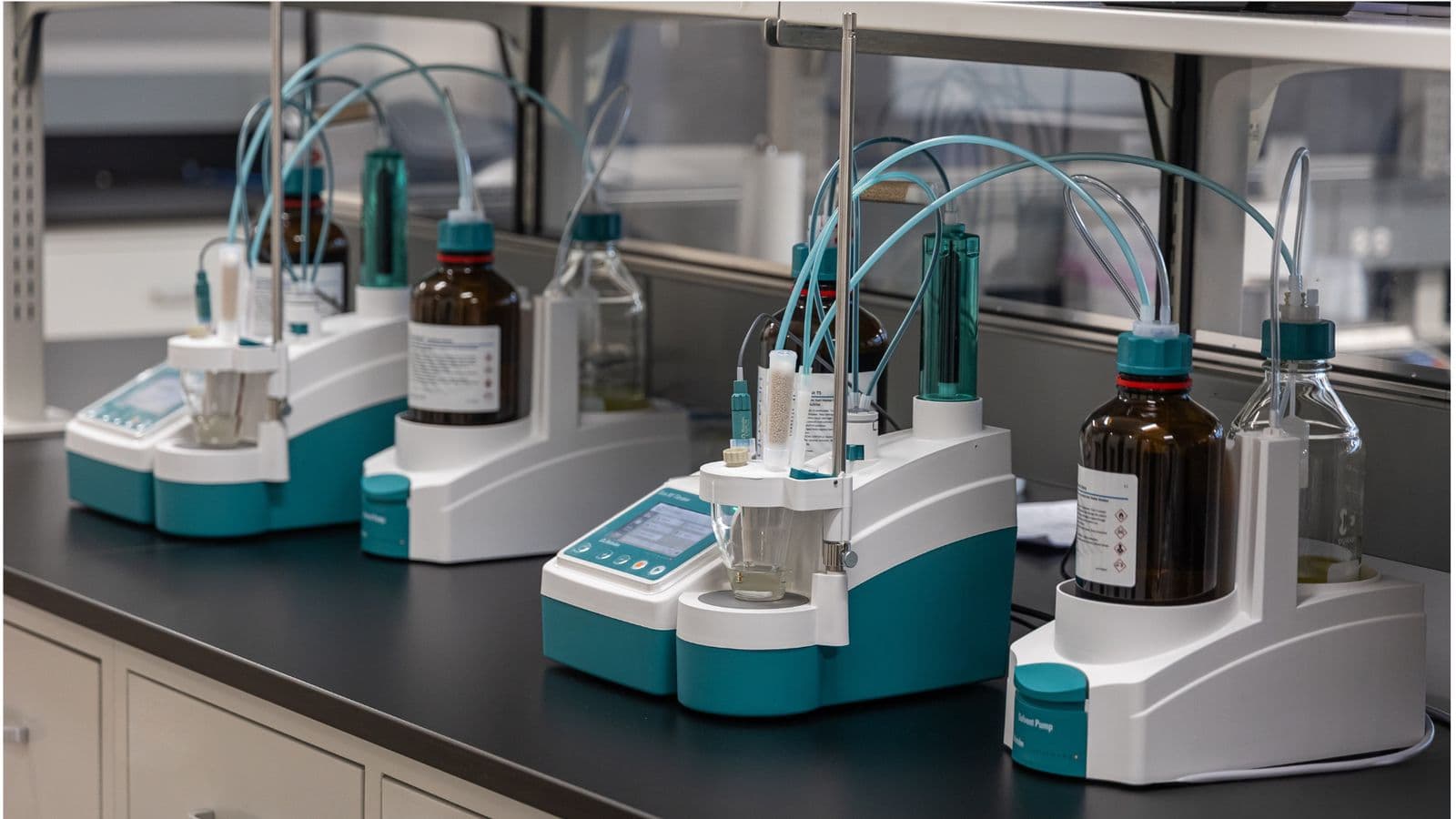 Allen Flavors quality team reviewing analytical results in the lab